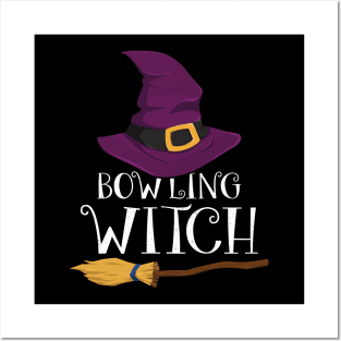 Bowling Witch Bowlers Halloween Costume Posters and Art